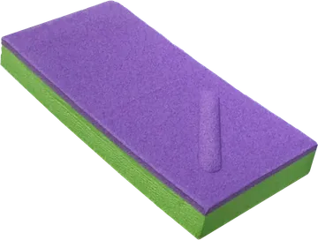 Ficha de Domitoc. Sin textura y línea diagonal con relieve