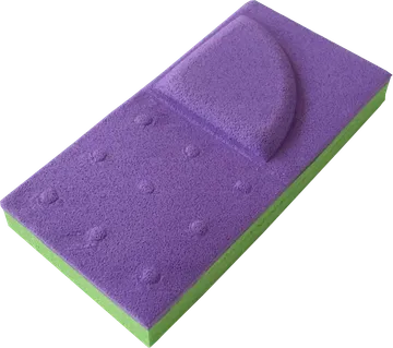 Ficha de Domitoc. Rectángulo con curva y nueve puntos chicos