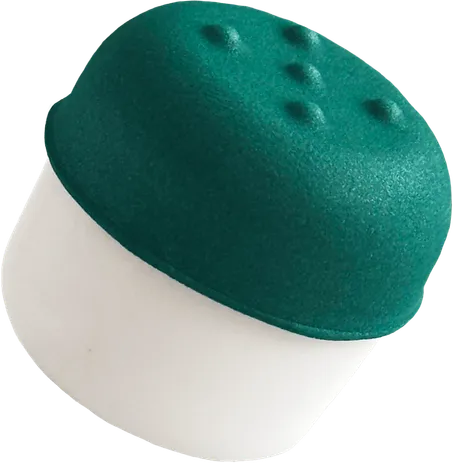 Ficha de Te Suena. La ficha tiene una forma redondeada y es del tamaño de una nuez.